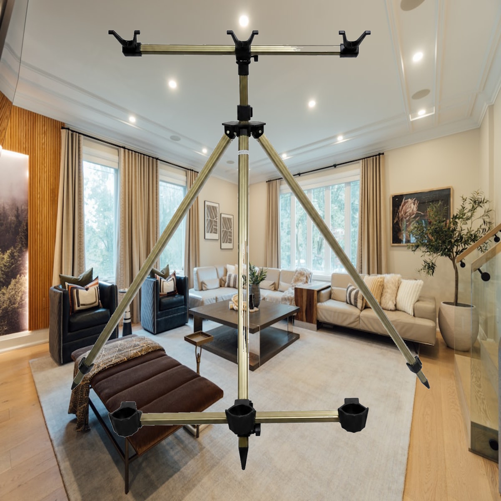 Fishing Kayak Rod Holder - Portable Fishing Rod Holder Stand Tripod